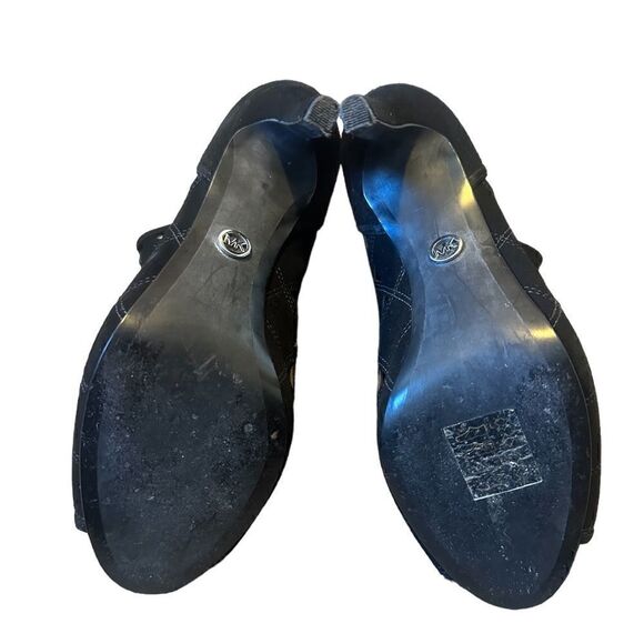 Michael Kors Ivy Laser-Cut Open-Toe Black Bootie Size 7.5 - Picture 9 of 12